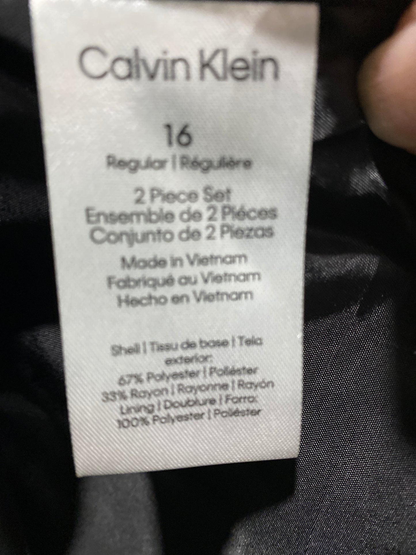 Blazer By Calvin Klein In Black, Size: Xl