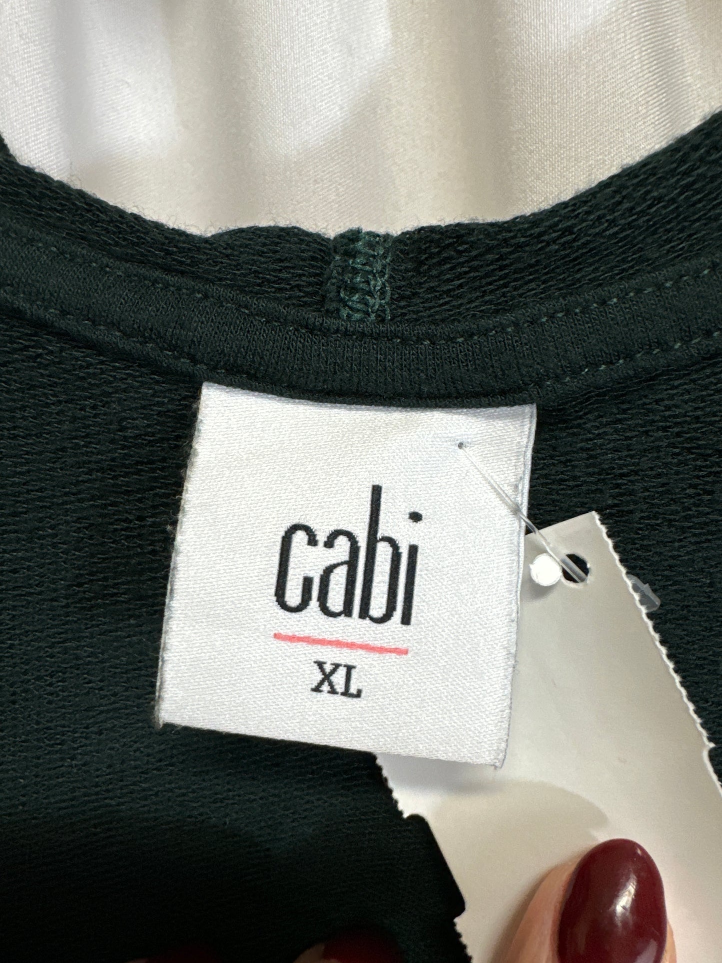 Top Long Sleeve By Cabi In Green, Size: Xl