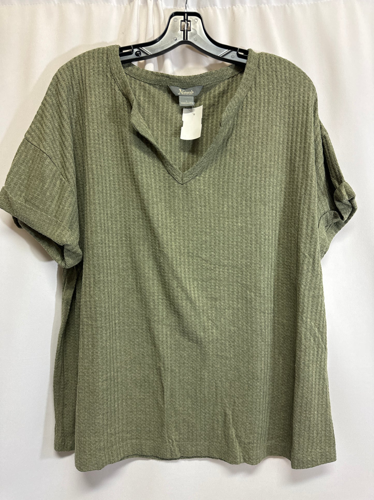 Top Short Sleeve By Clothes Mentor In Green, Size: L