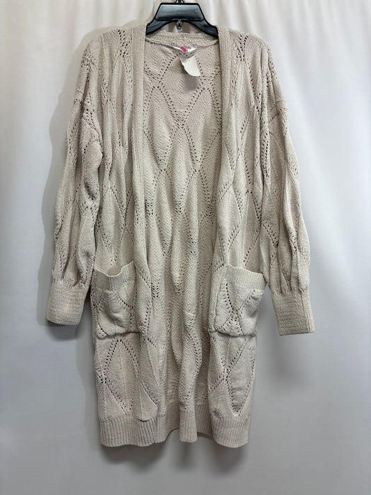 Sweater Cardigan By No Boundaries In Cream, Size: Xl