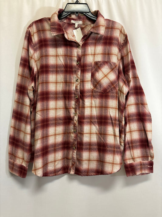 Top Long Sleeve By Maurices In Red, Size: 1x