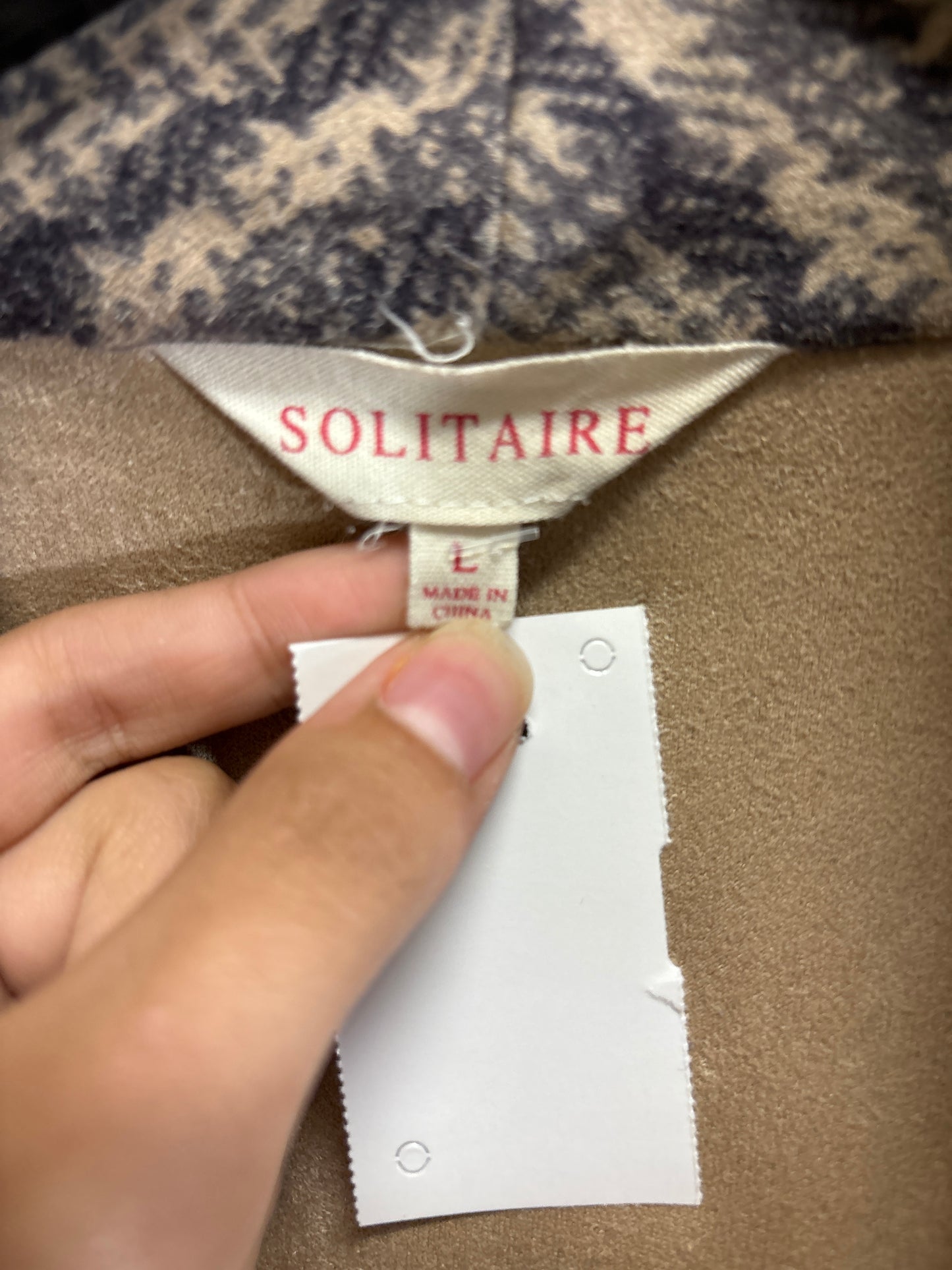 Cardigan By Solitaire In Grey, Size: L