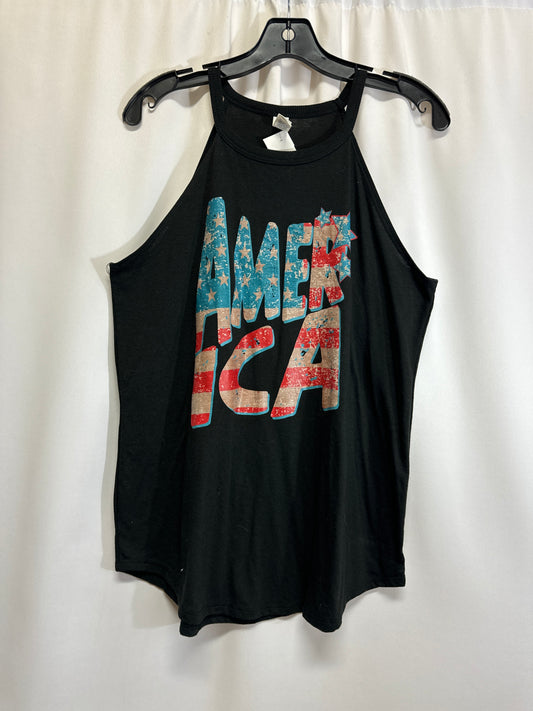 Tank Top By Clothes Mentor In Black, Size: L