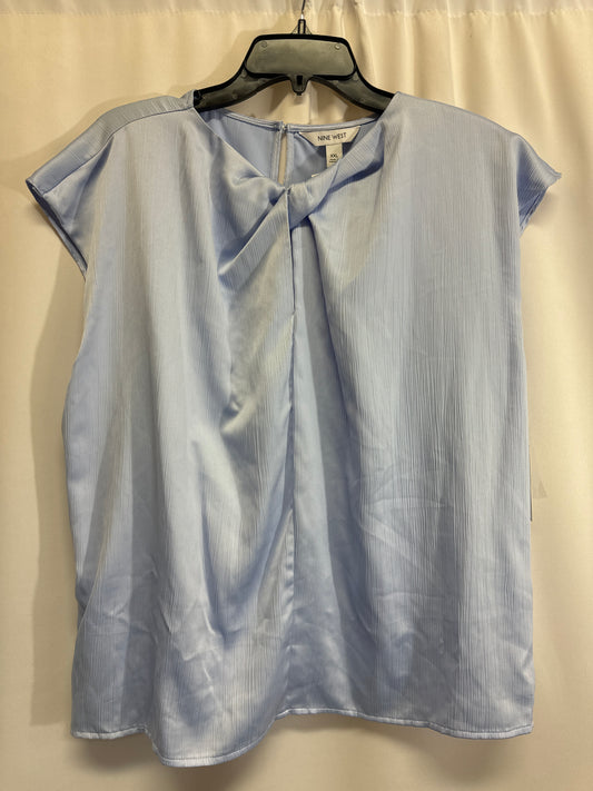 Top Sleeveless By Nine West In Blue, Size: Xxl