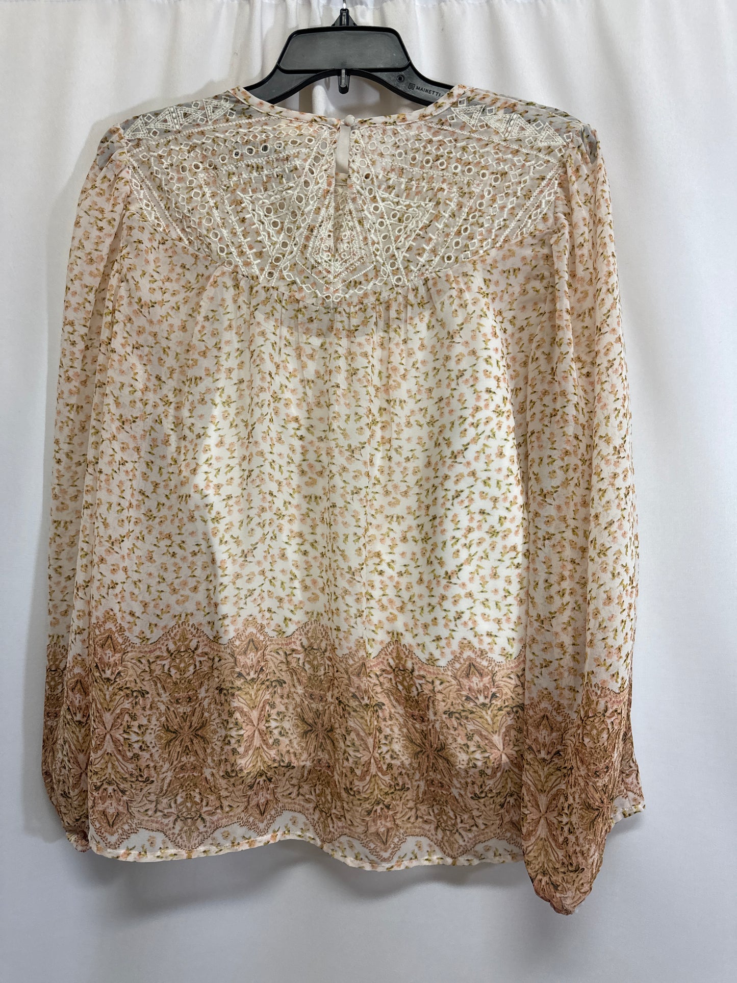 Top Long Sleeve By Matilda Jane In Beige, Size: M