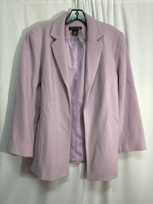 Blazer By Dialogue Qvc In Purple, Size: 1x