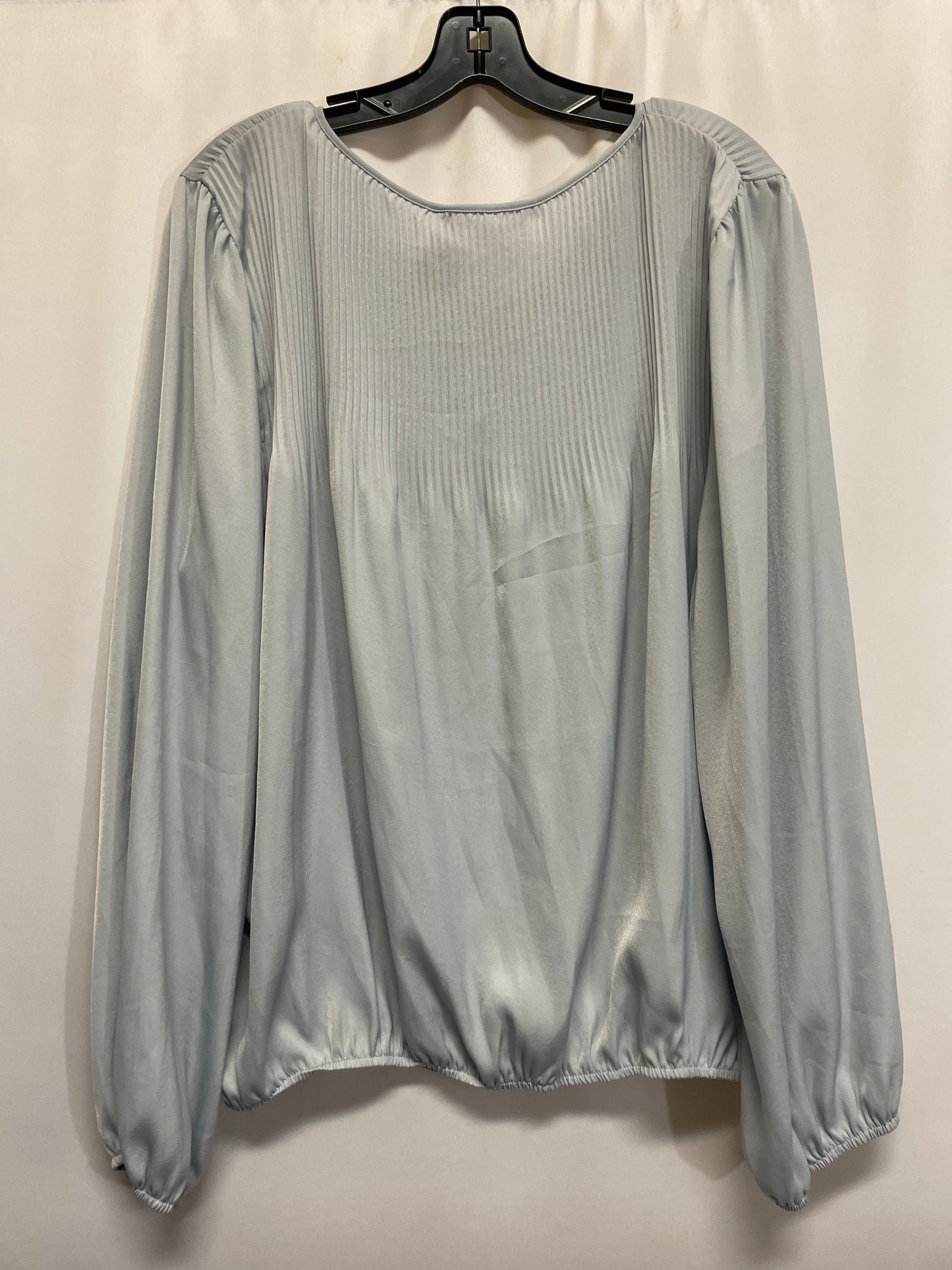 Top Long Sleeve By Sophie Max In Blue, Size: Xl