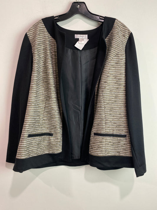 Blazer By Cj Banks In Black, Size: 1x