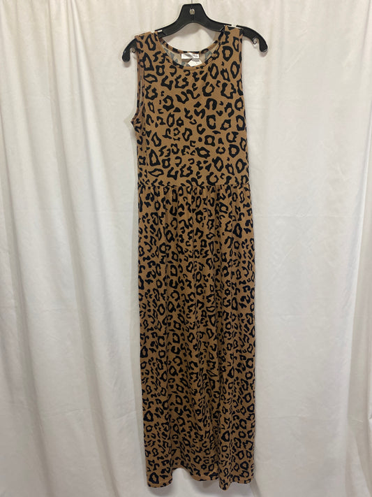 Dress Casual Maxi By Tickled Teal In Animal Print, Size: M