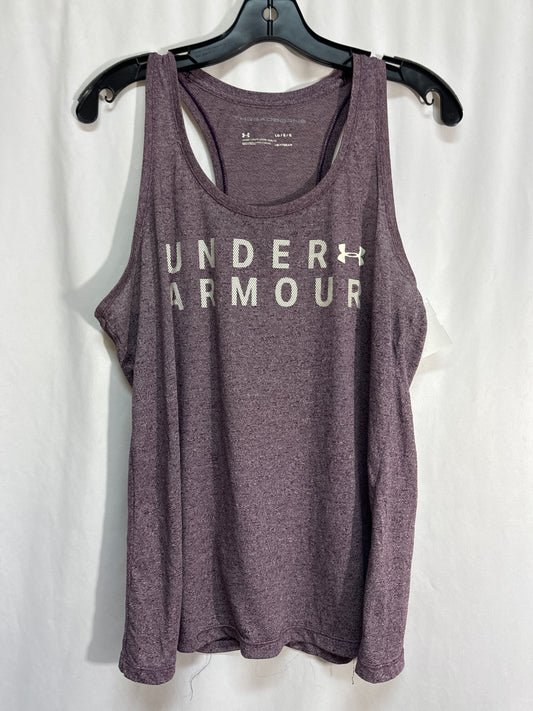 Athletic Tank Top By Under Armour In Purple, Size: L