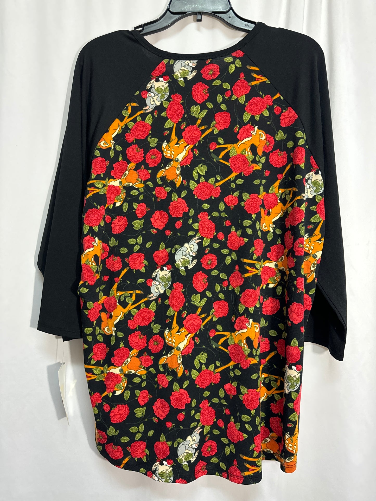 Top Long Sleeve By Lularoe In Black & Red, Size: 3x