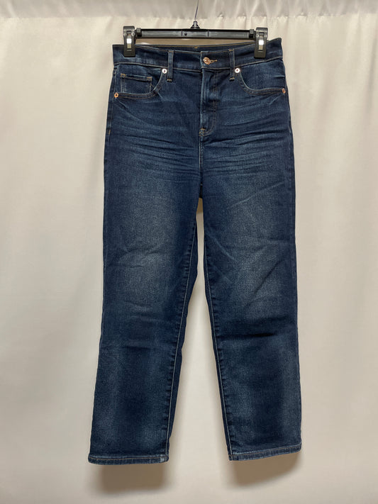 Jeans Straight By Express In Blue Denim, Size: 2p