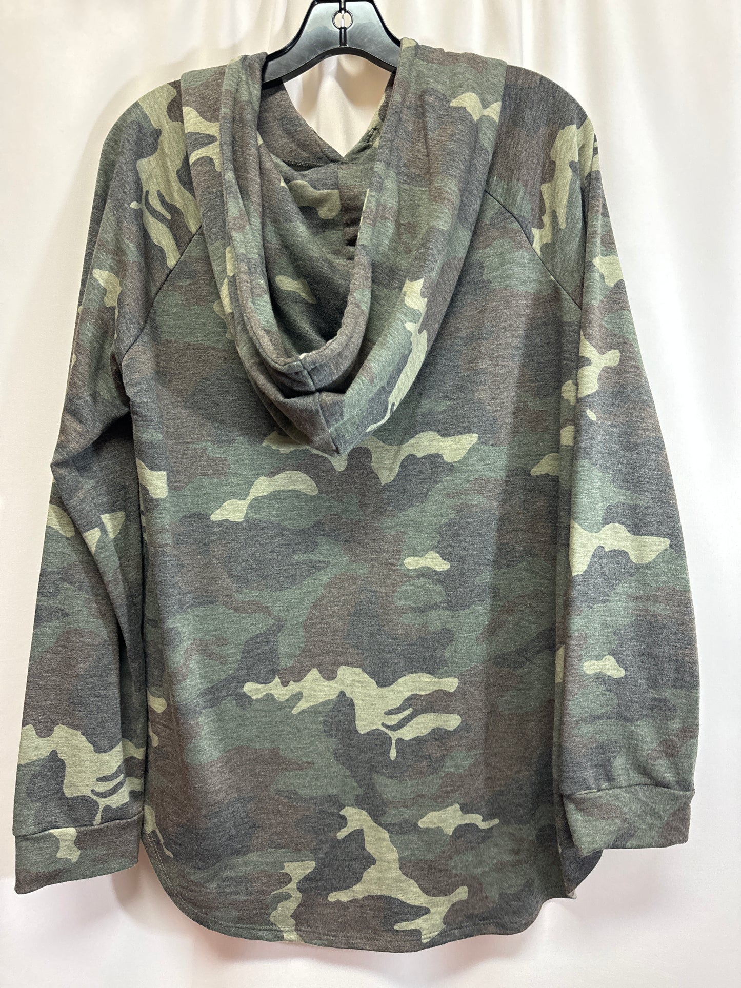 Sweatshirt Hoodie By 7th Ray In Camouflage Print, Size: L