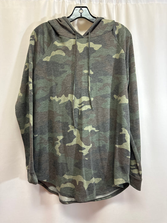 Sweatshirt Hoodie By 7th Ray In Camouflage Print, Size: L