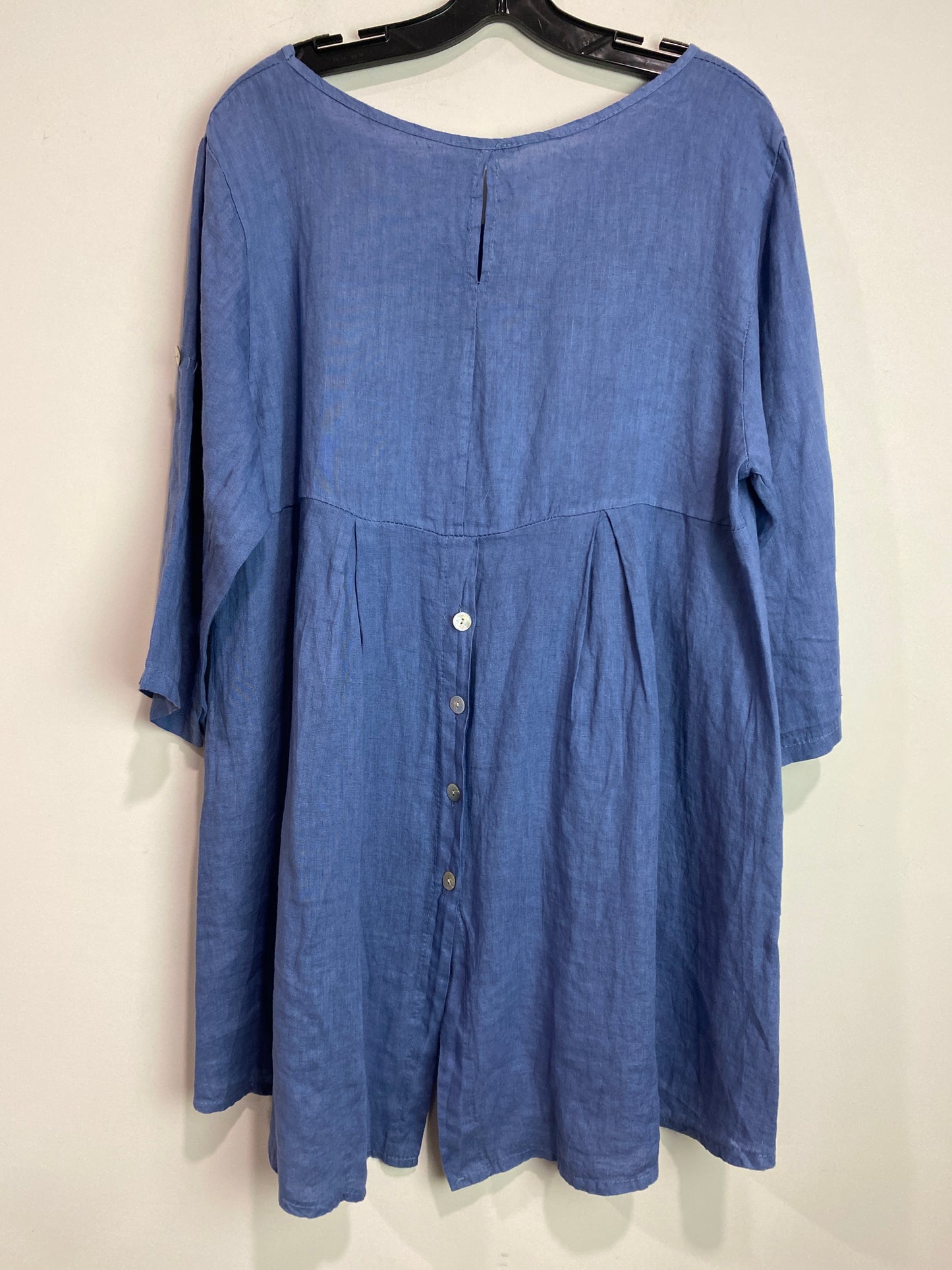 Tunic Long Sleeve By Clothes Mentor In Blue, Size: L