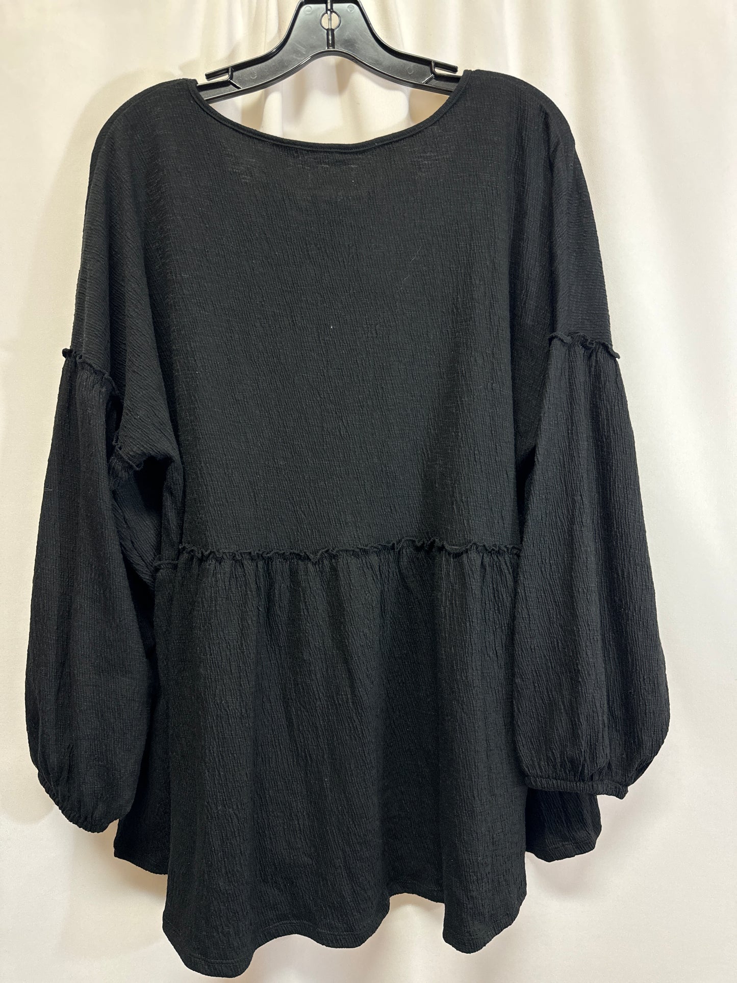 Top Long Sleeve By Wonderly In Black, Size: Xl