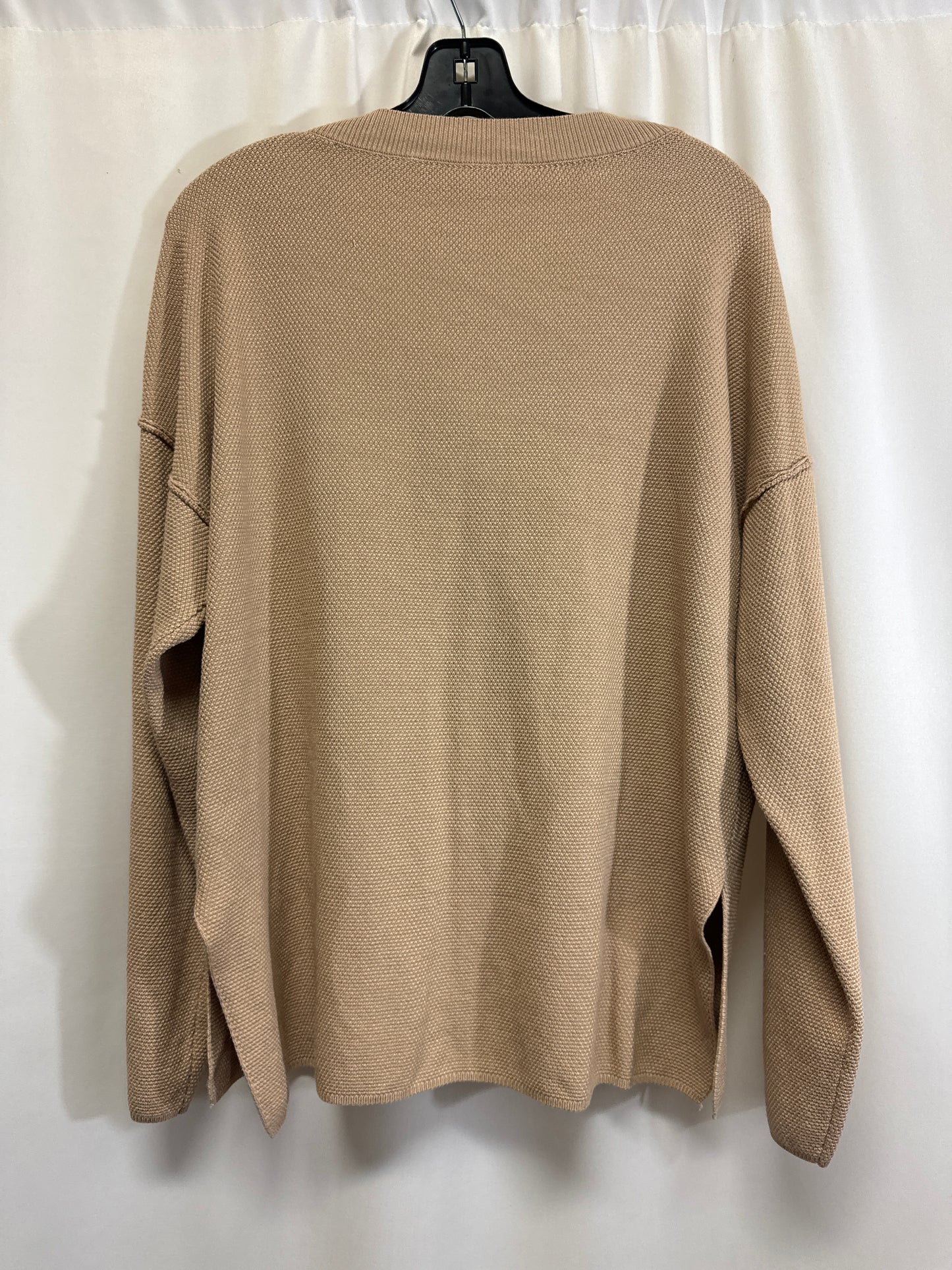 Top Long Sleeve By Clothes Mentor In Beige, Size: L