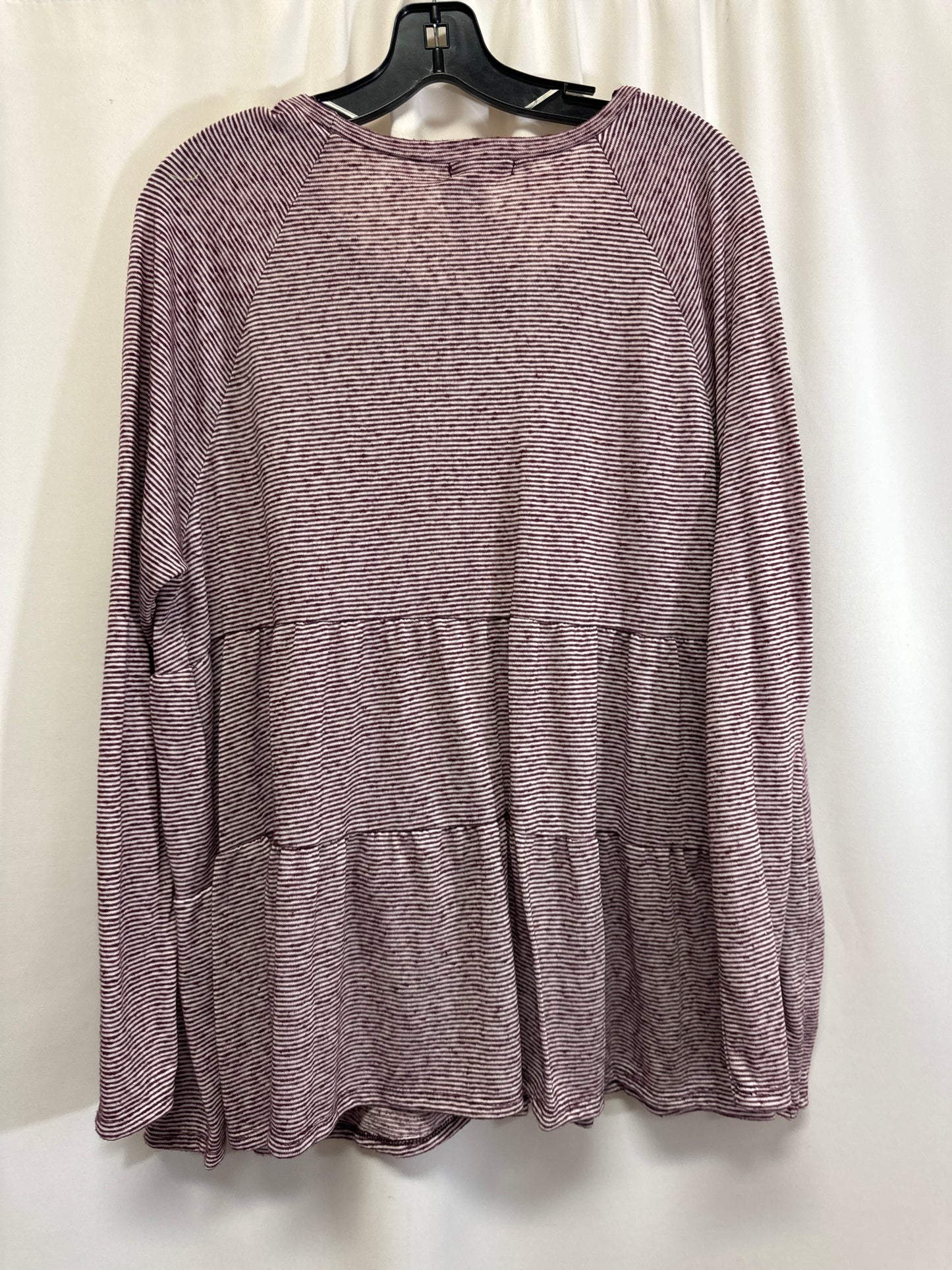 Top Long Sleeve By Cotton Bleu In Purple, Size: Xl