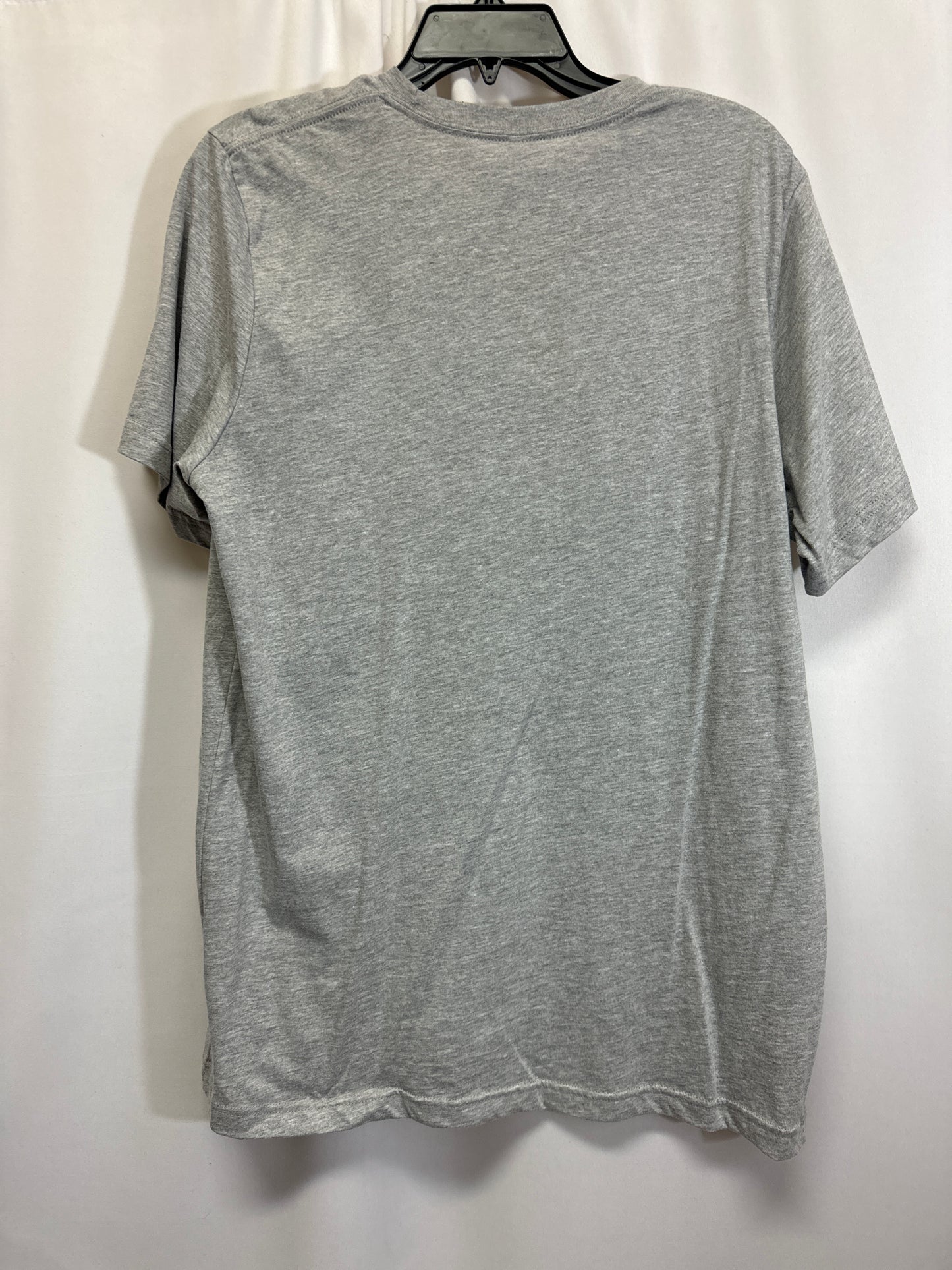 Top Short Sleeve By Bella + Canvas In Grey, Size: L