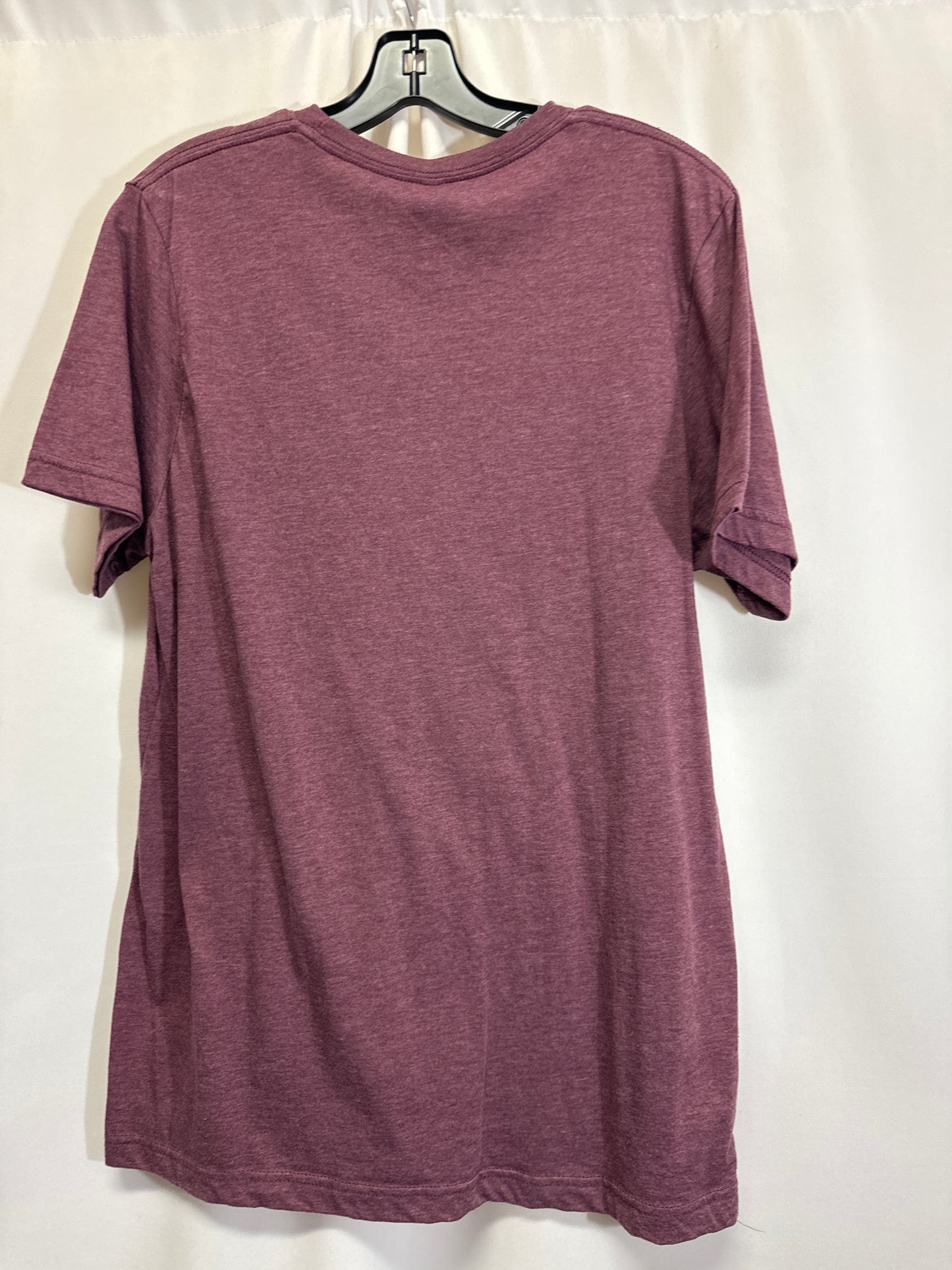 Top Short Sleeve By Bella + Canvas In Purple, Size: L