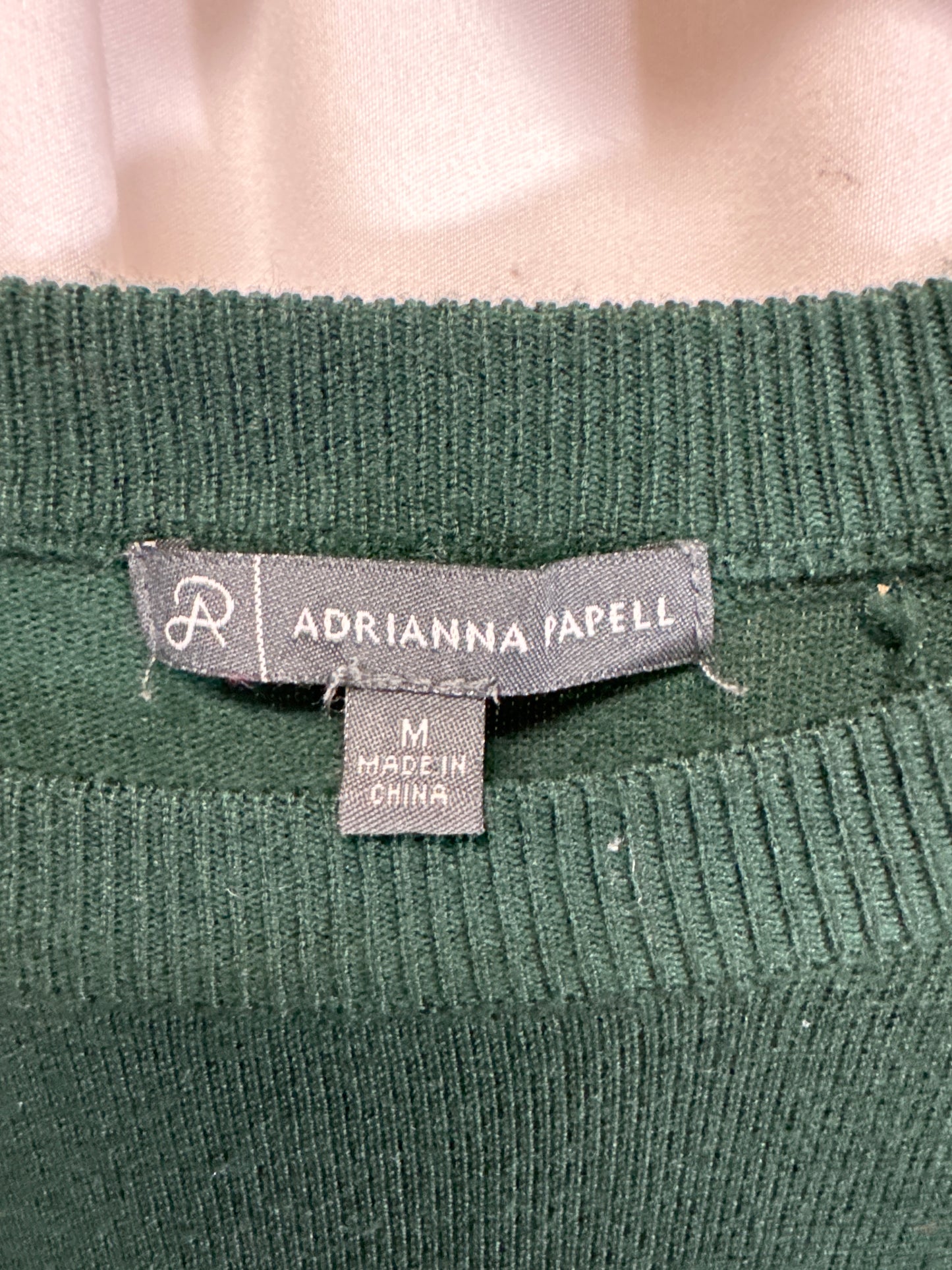 Sweater By Adrianna Papell In Green, Size: M