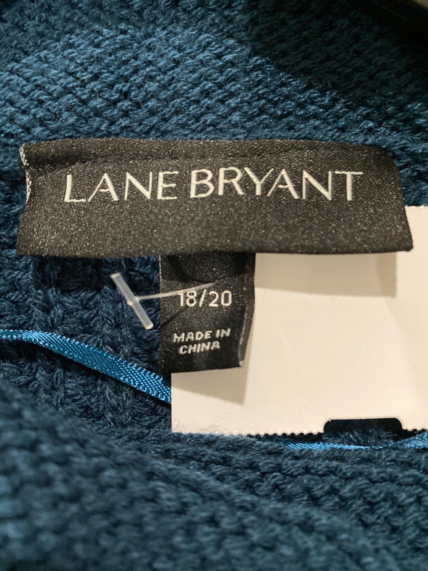 Sweater By Lane Bryant In Blue, Size: 1x