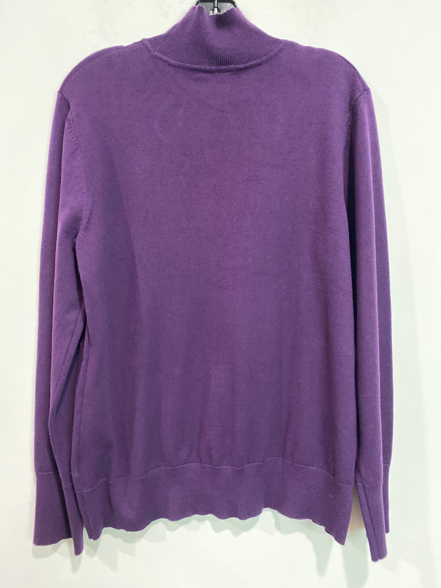 Sweater By Cable And Gauge In Purple, Size: L