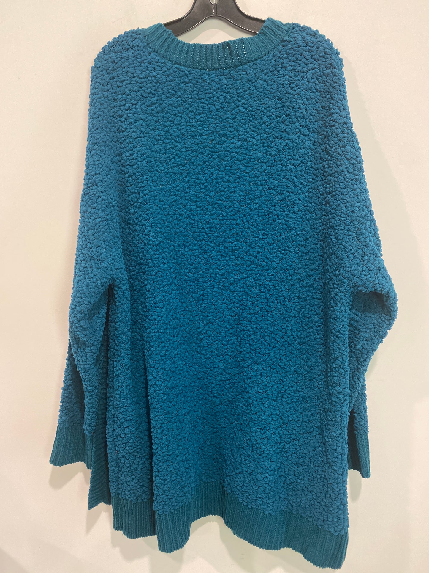 Sweater Cardigan By Zenana Outfitters In Blue, Size: 3x