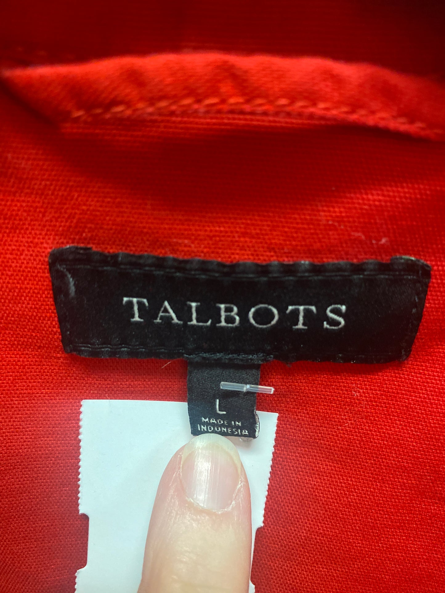 Jacket By Talbots In Red, Size: L