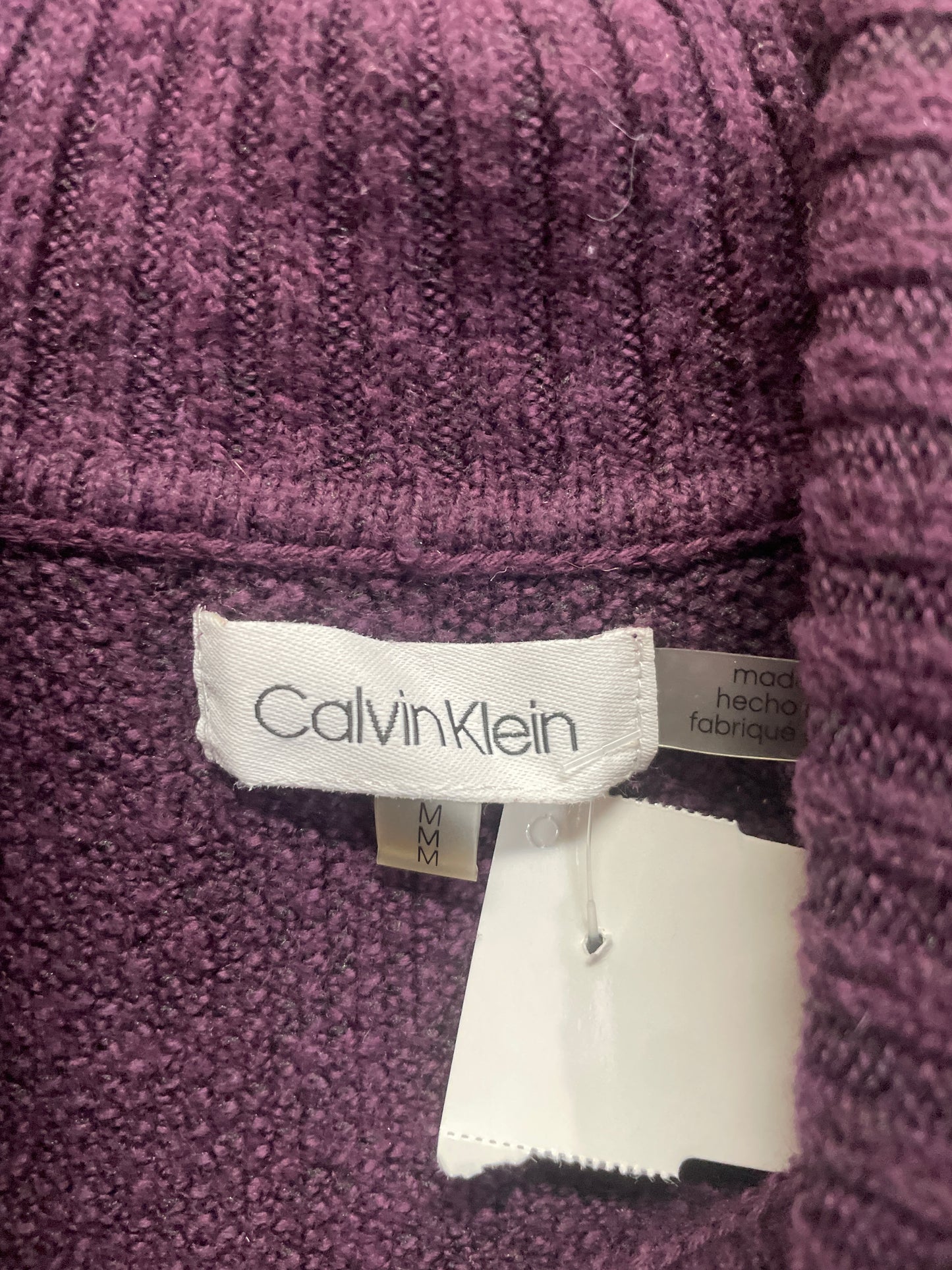 Sweater By Calvin Klein In Purple, Size: M