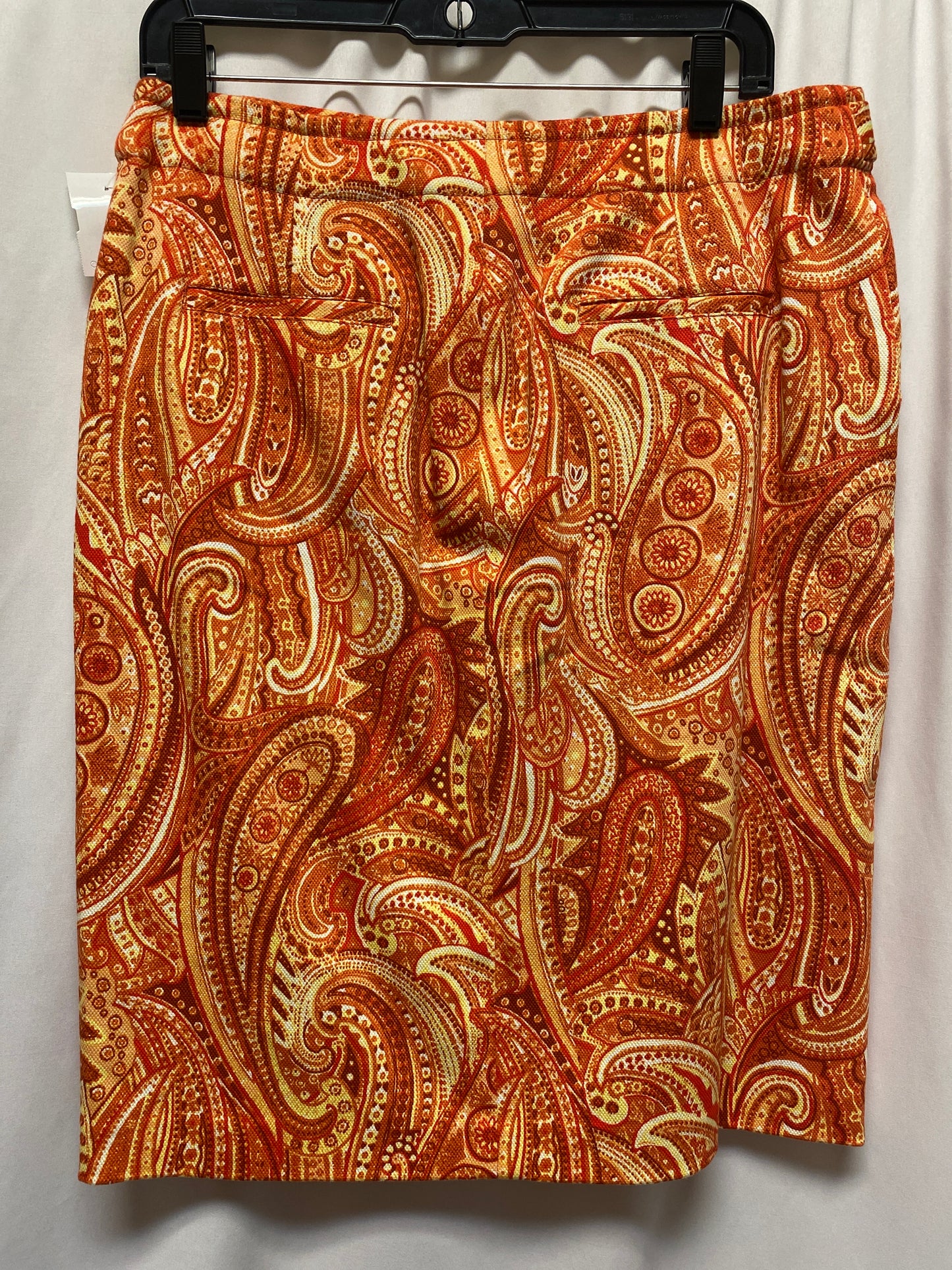 Skirt Midi By Talbots In Orange, Size: 10