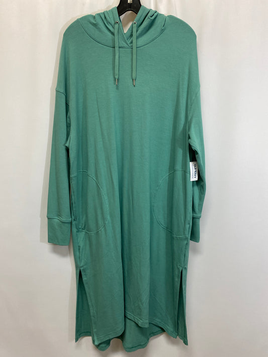 Dress Casual Midi By Old Navy In Green, Size: L