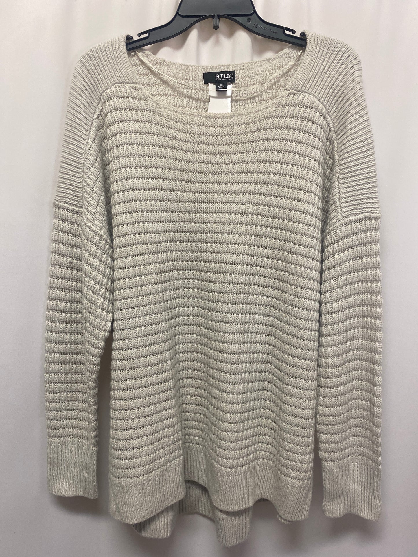 Sweater By Ana In Grey, Size: 2x