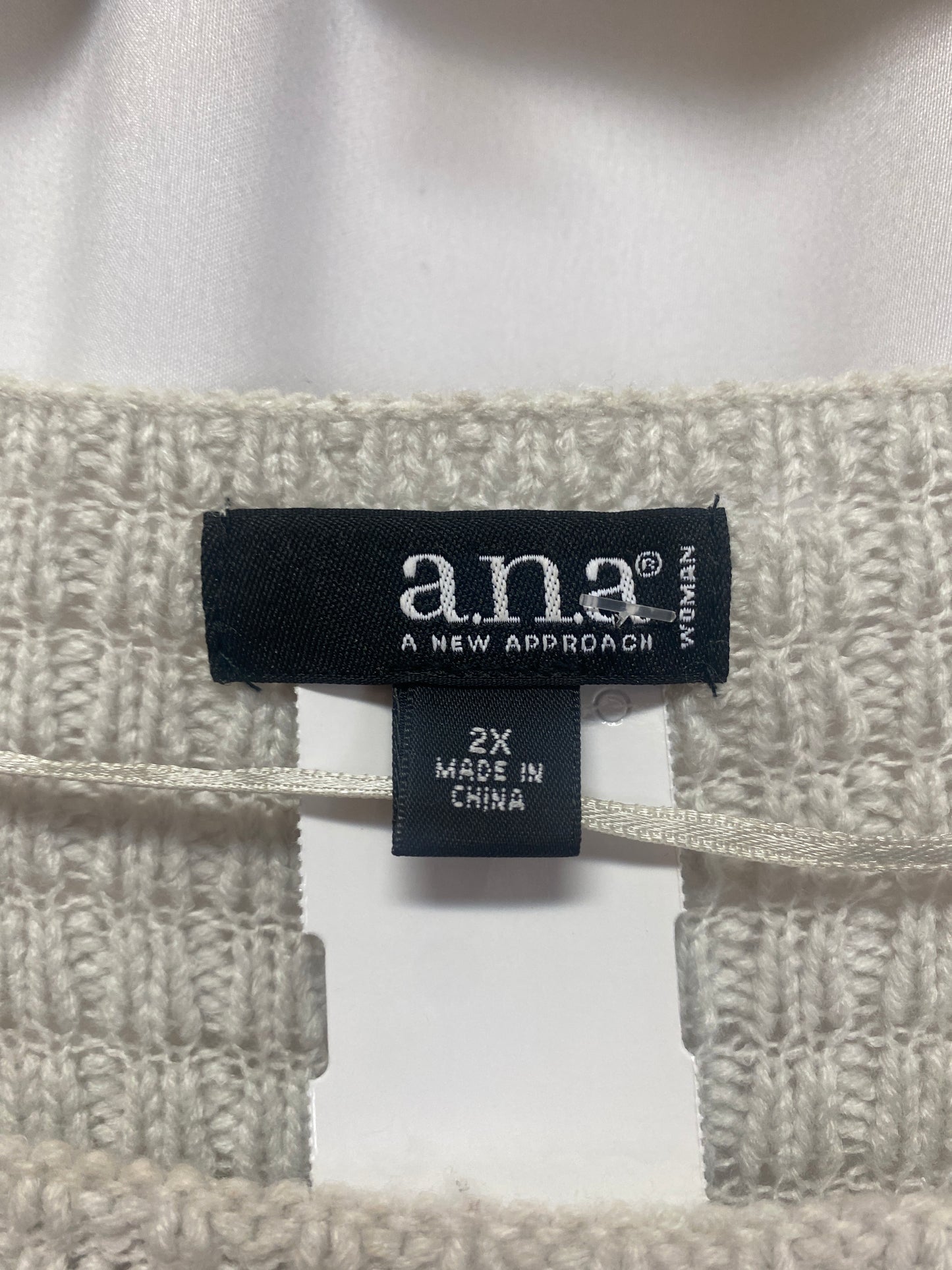 Sweater By Ana In Grey, Size: 2x