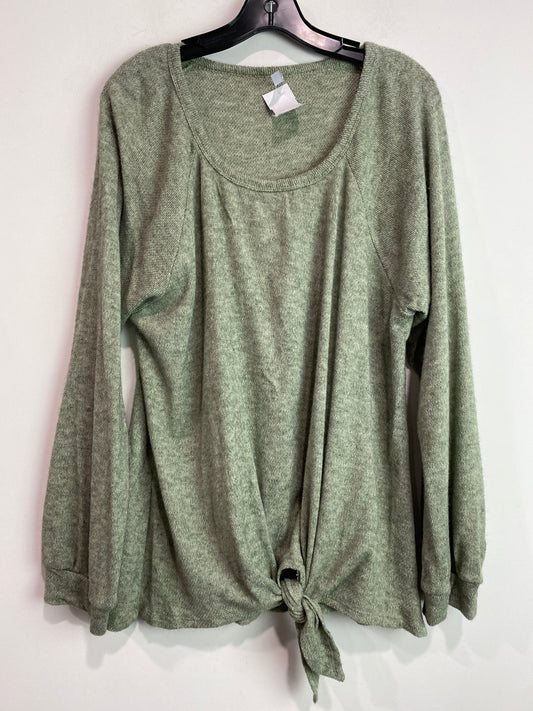 Top Long Sleeve By Cmf In Green, Size: Xl