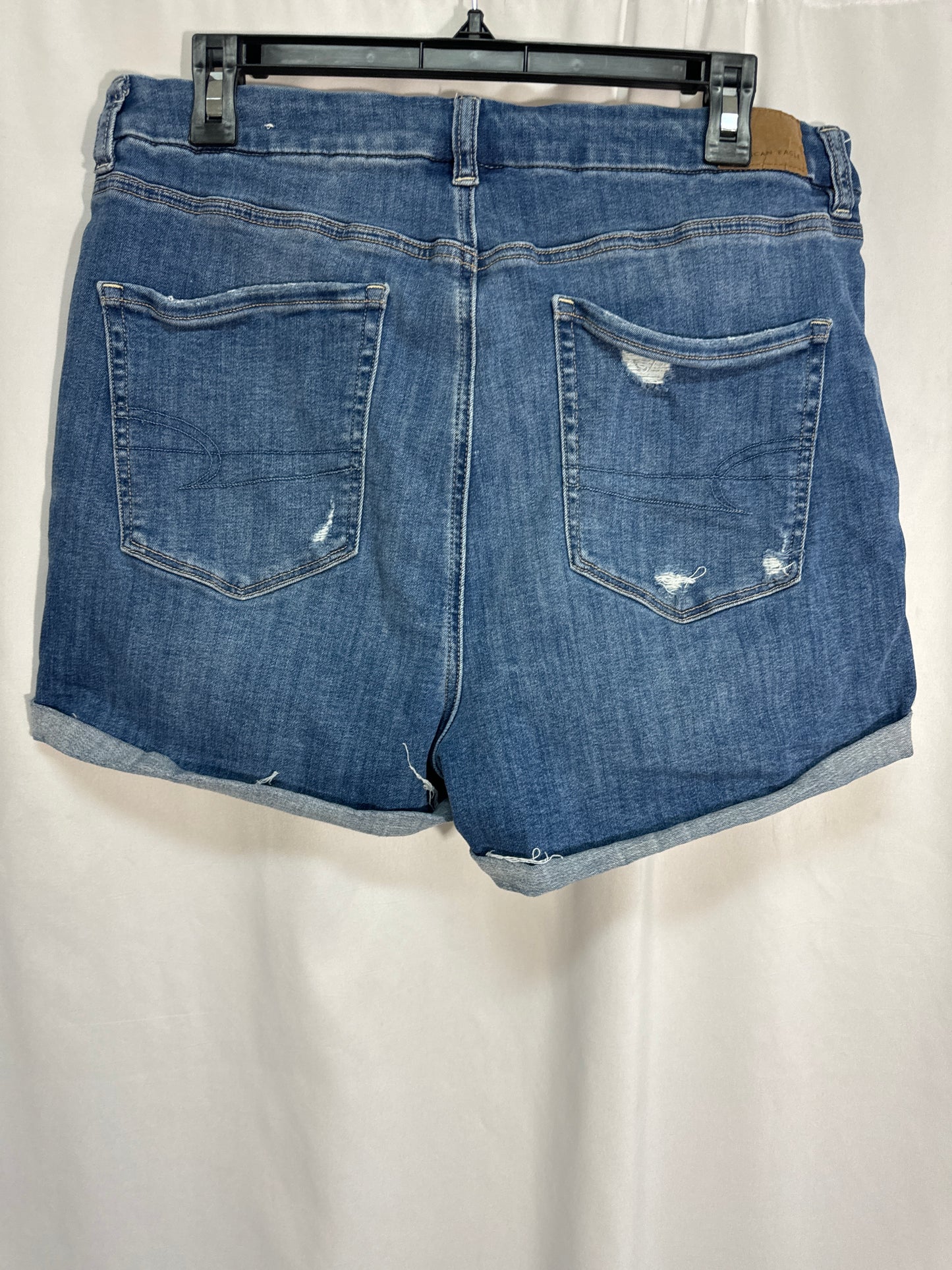 Shorts By American Eagle In Blue Denim, Size: 14