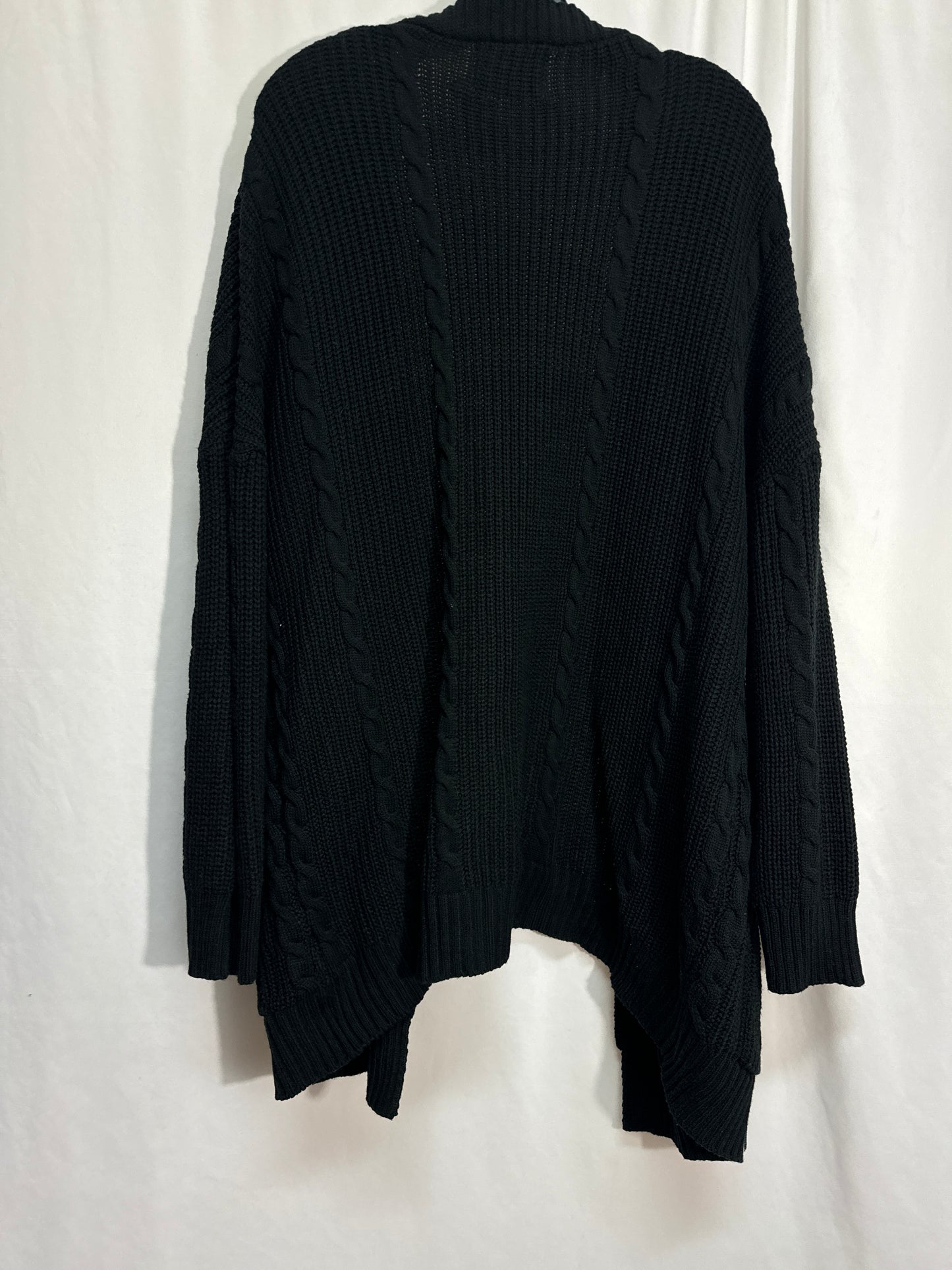 Sweater Cardigan By Clothes Mentor In Black