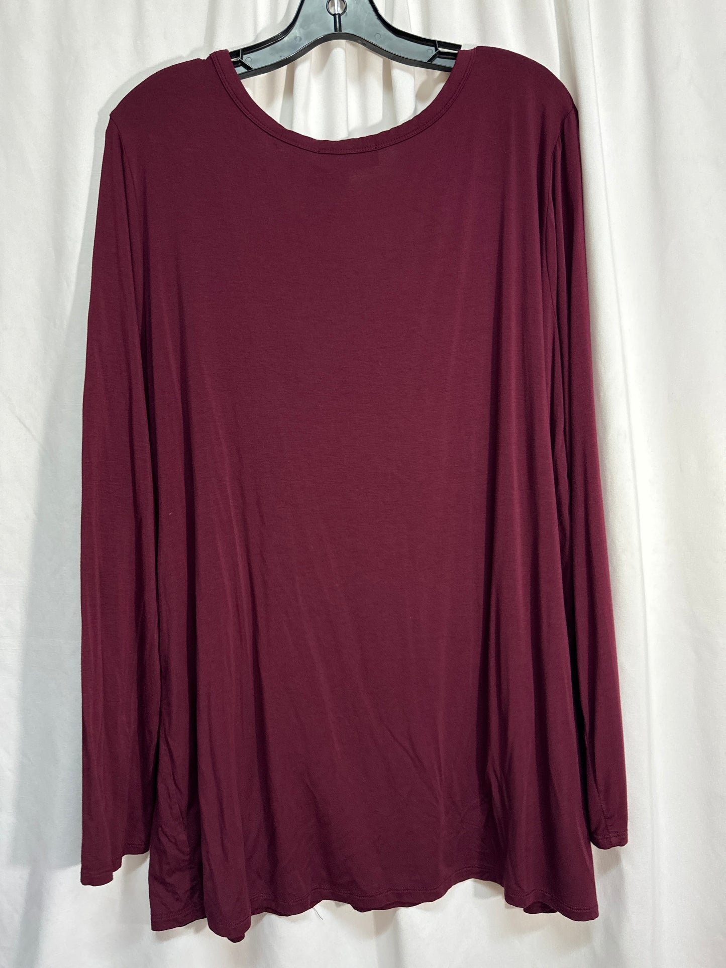 Top Long Sleeve By Clothes Mentor In Purple, Size: 3x