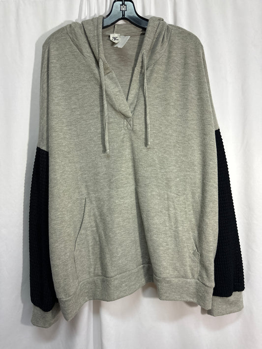 Top Long Sleeve By Sew In Love In Grey, Size: 2x