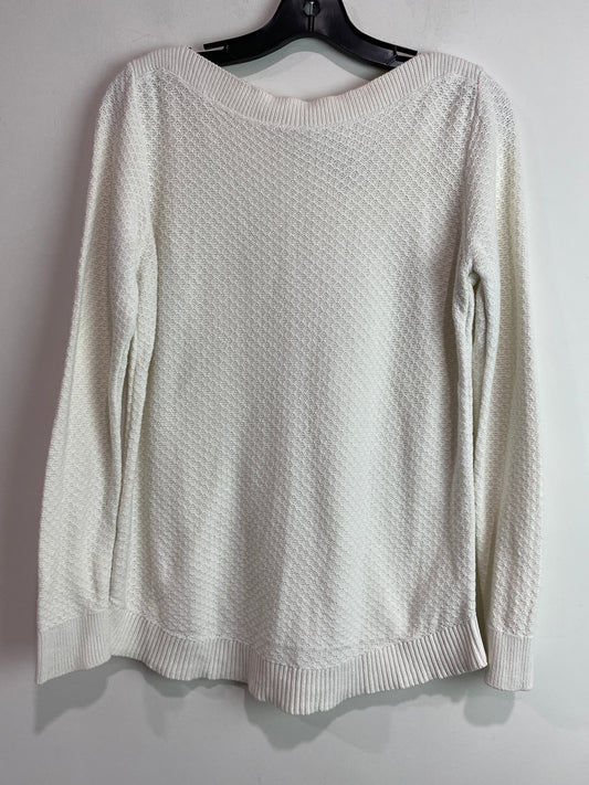 Sweater By Loft In Cream, Size: M