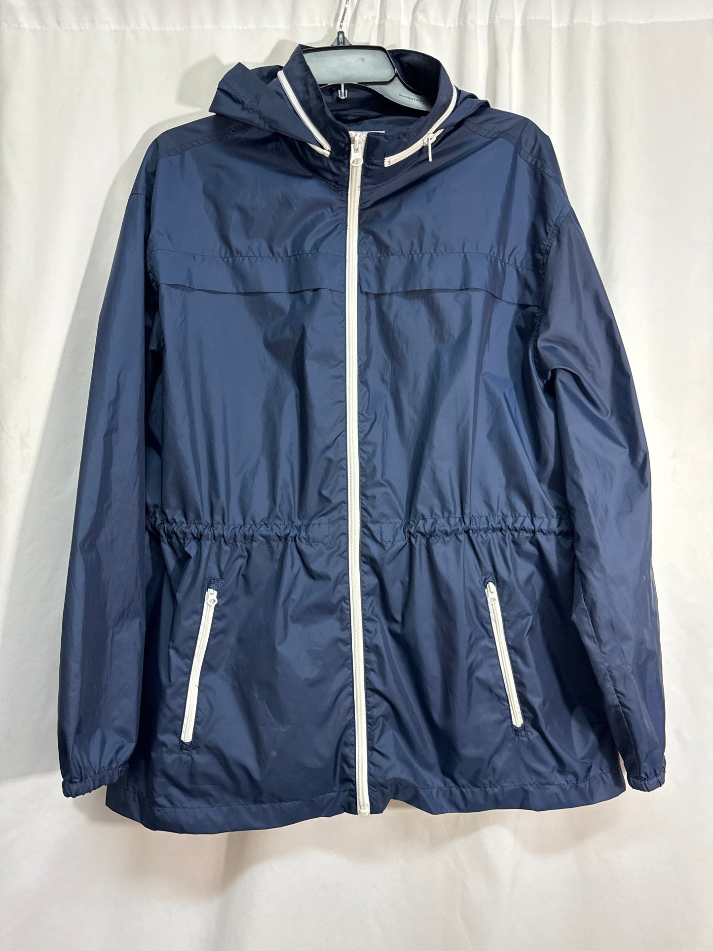 Jacket Windbreaker By Old Navy In Blue, Size: Xl