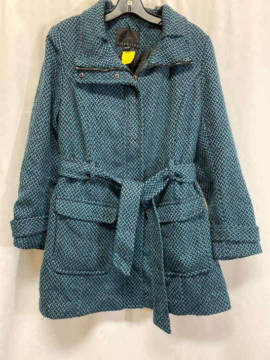 Coat Peacoat By Attention In Blue, Size: L