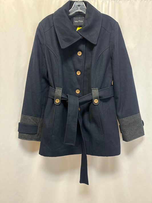 Coat Wool By Nautica In Blue, Size: Xl