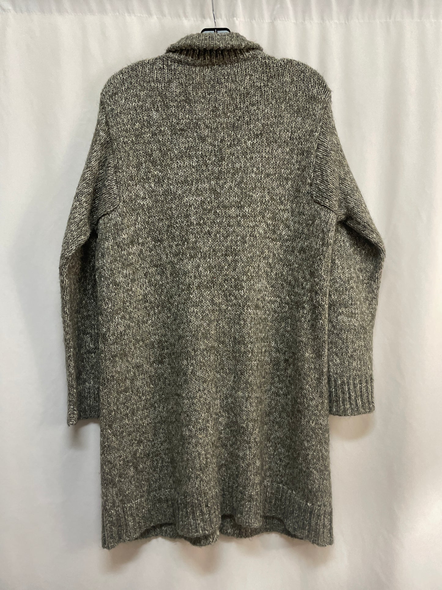 Sweater Cardigan By Clothes Mentor In Grey, Size: L