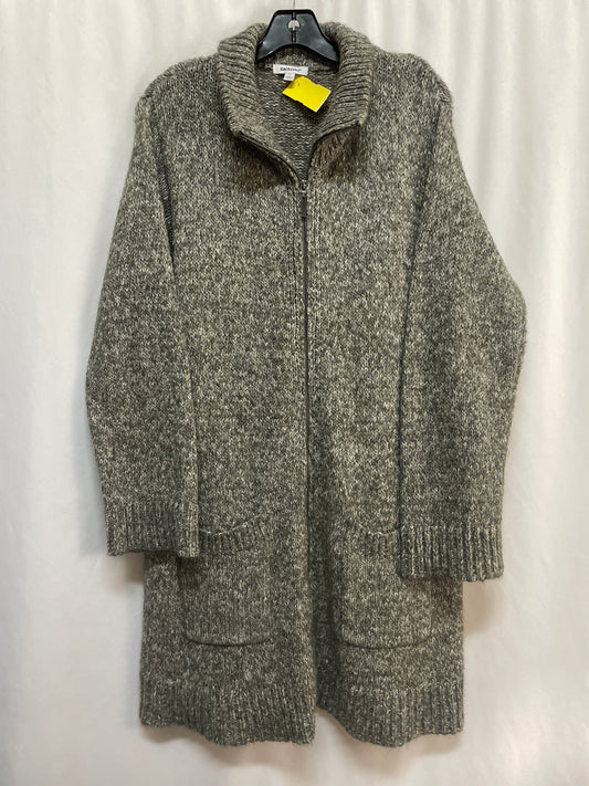 Sweater Cardigan By Clothes Mentor In Grey, Size: L