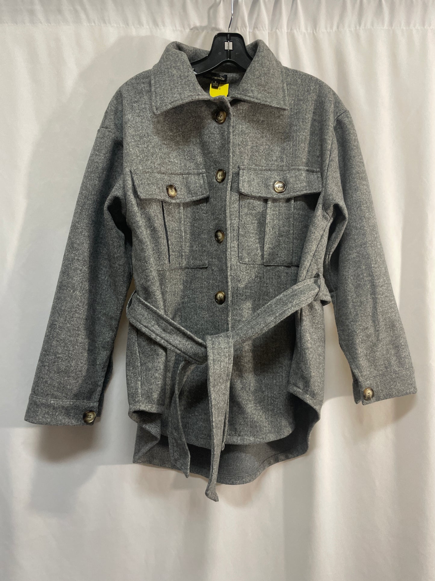 Jacket Fleece By Shinestar In Grey, Size: S