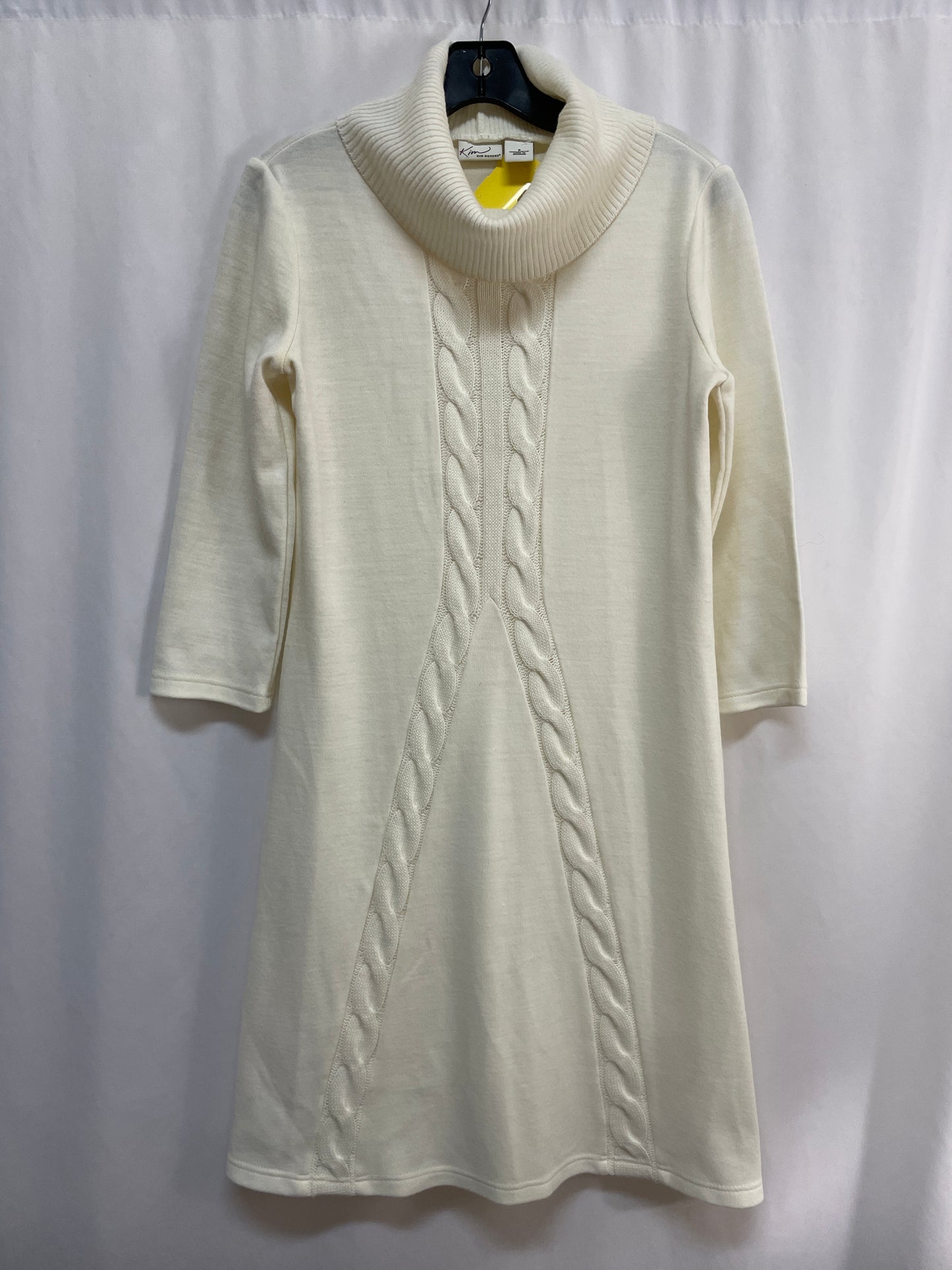 Dress Sweater By Kim Rogers In Cream, Size: S