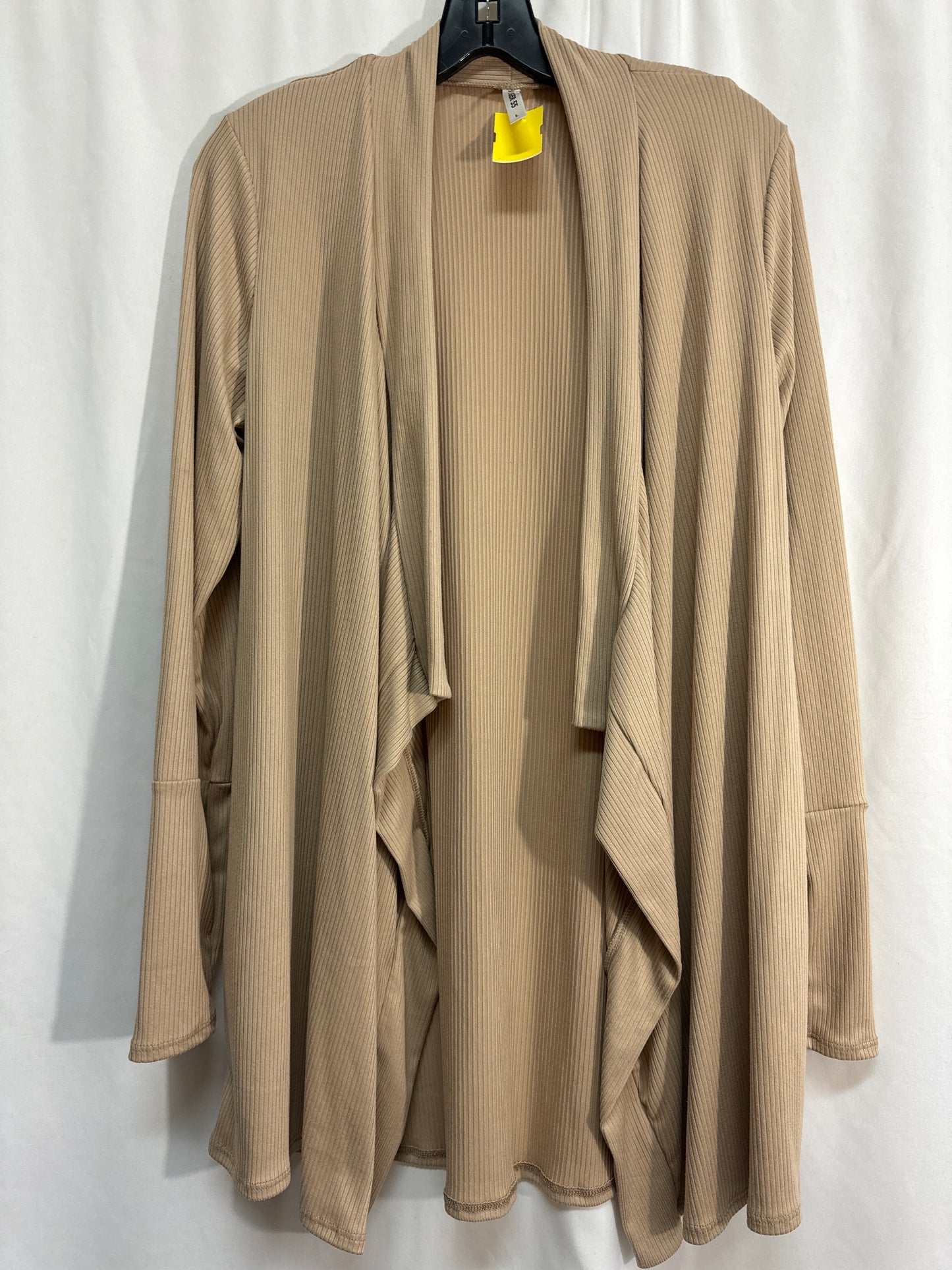 Cardigan By Clothes Mentor In Beige, Size: L