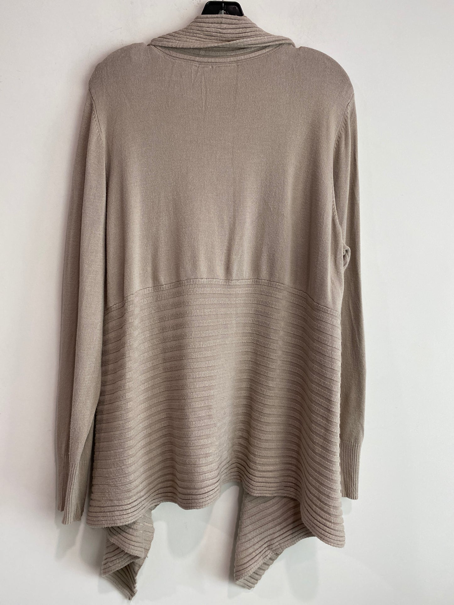 Sweater Cardigan By Cato In Beige, Size: 1x