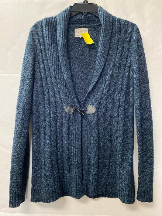 Sweater Cardigan By Debbie Morgan In Blue, Size: M